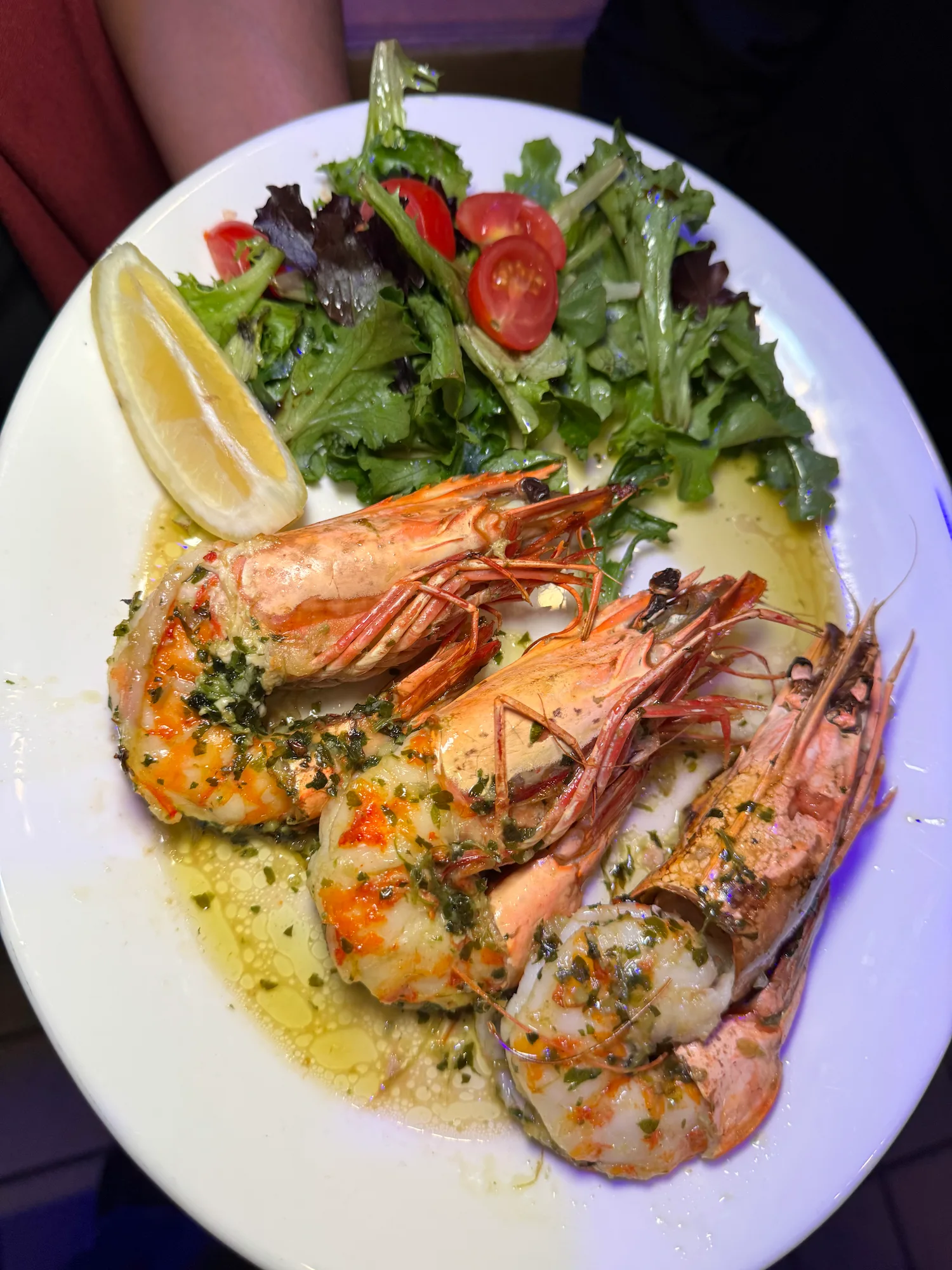 Freshly prepared Branzino al Sale